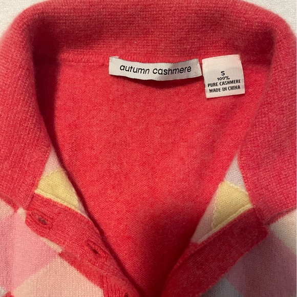 100% cashmere argyle sweater - Picture 3 of 3